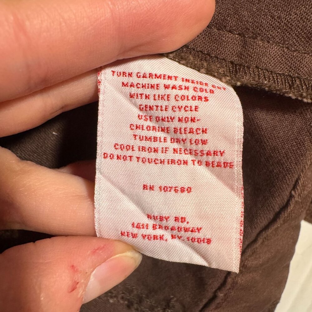 Ruby Rd Brown Embellished Hem Button Up Jacket Si… - image 6